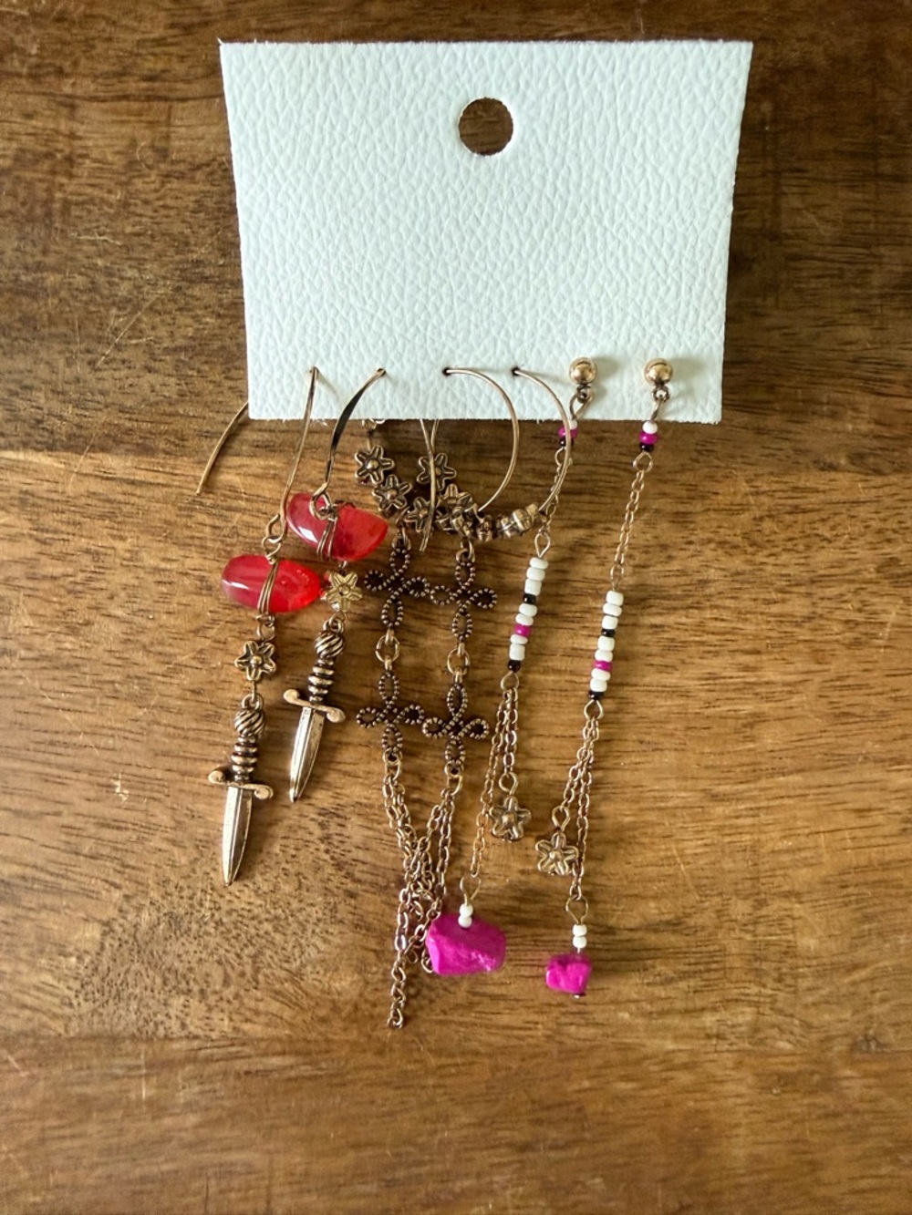NWT Free People Sirens Hoop Set O/S Gold